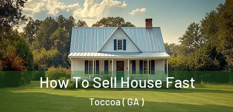  How To Sell House Fast Toccoa ( GA )