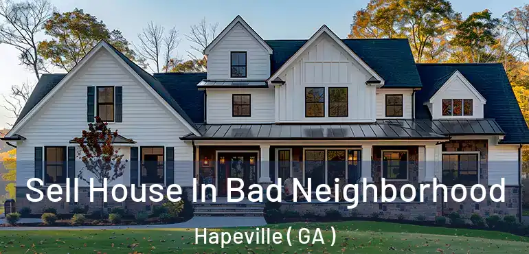  Sell House In Bad Neighborhood Hapeville ( GA )