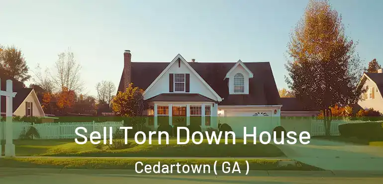  Sell Torn Down House Cedartown ( GA )